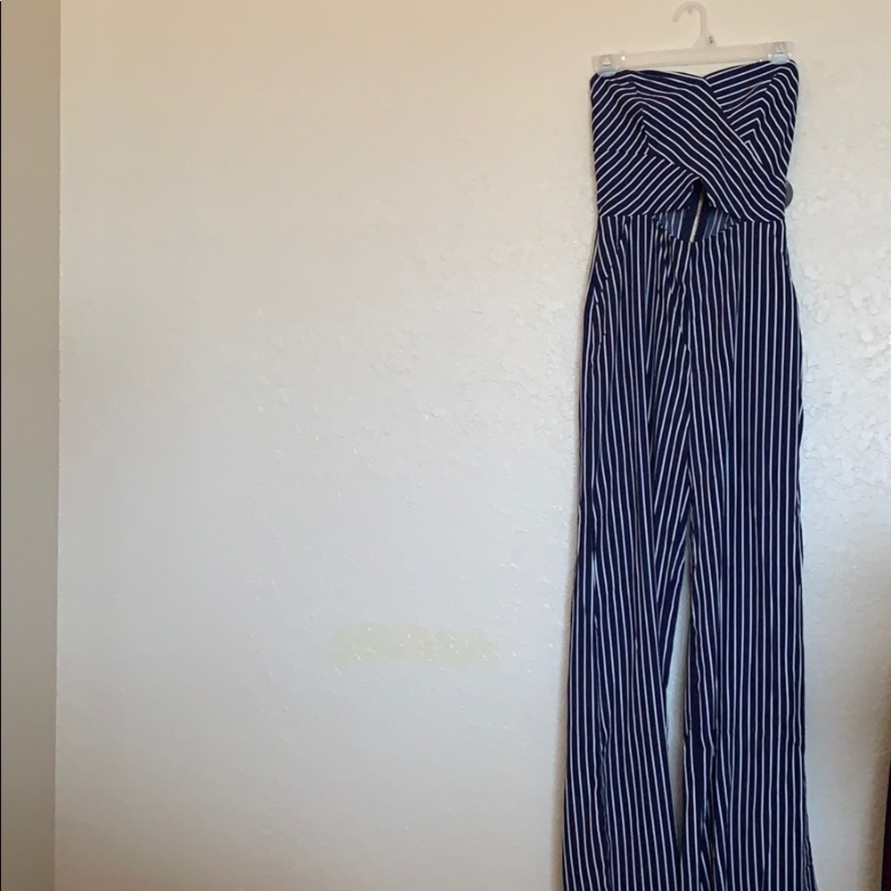Hot Miami Styles strapless jumpsuit medium